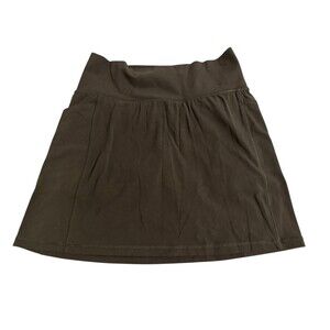 Athleta Skort Womens Med Black Salutation Stash Pocket 16.5 Performance Stretch